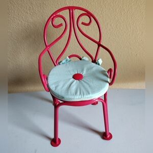 American Girl Paris Bistro Red Chair Retired Grace Thomas Collectible Accessory
